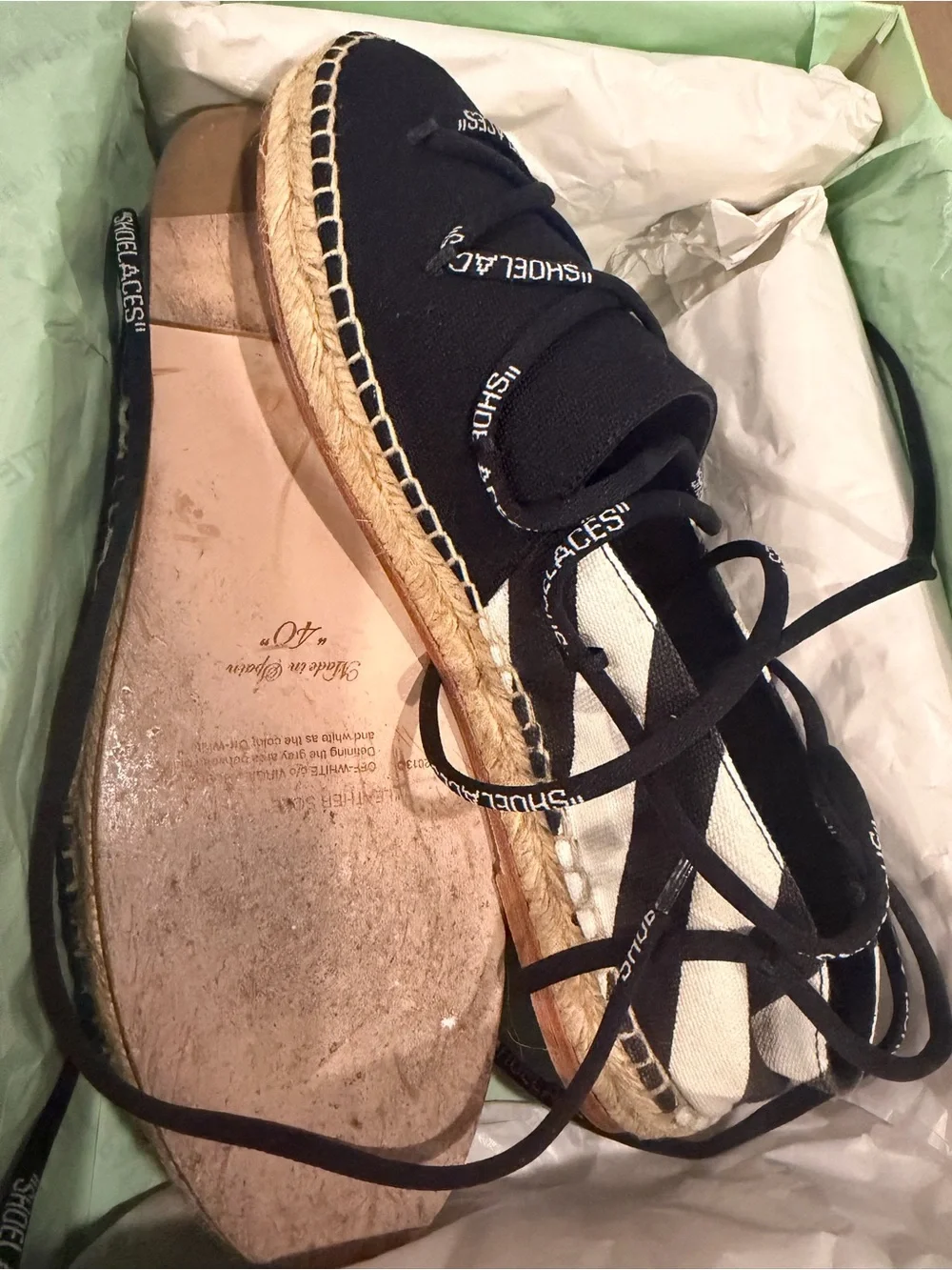Off white espadrilles